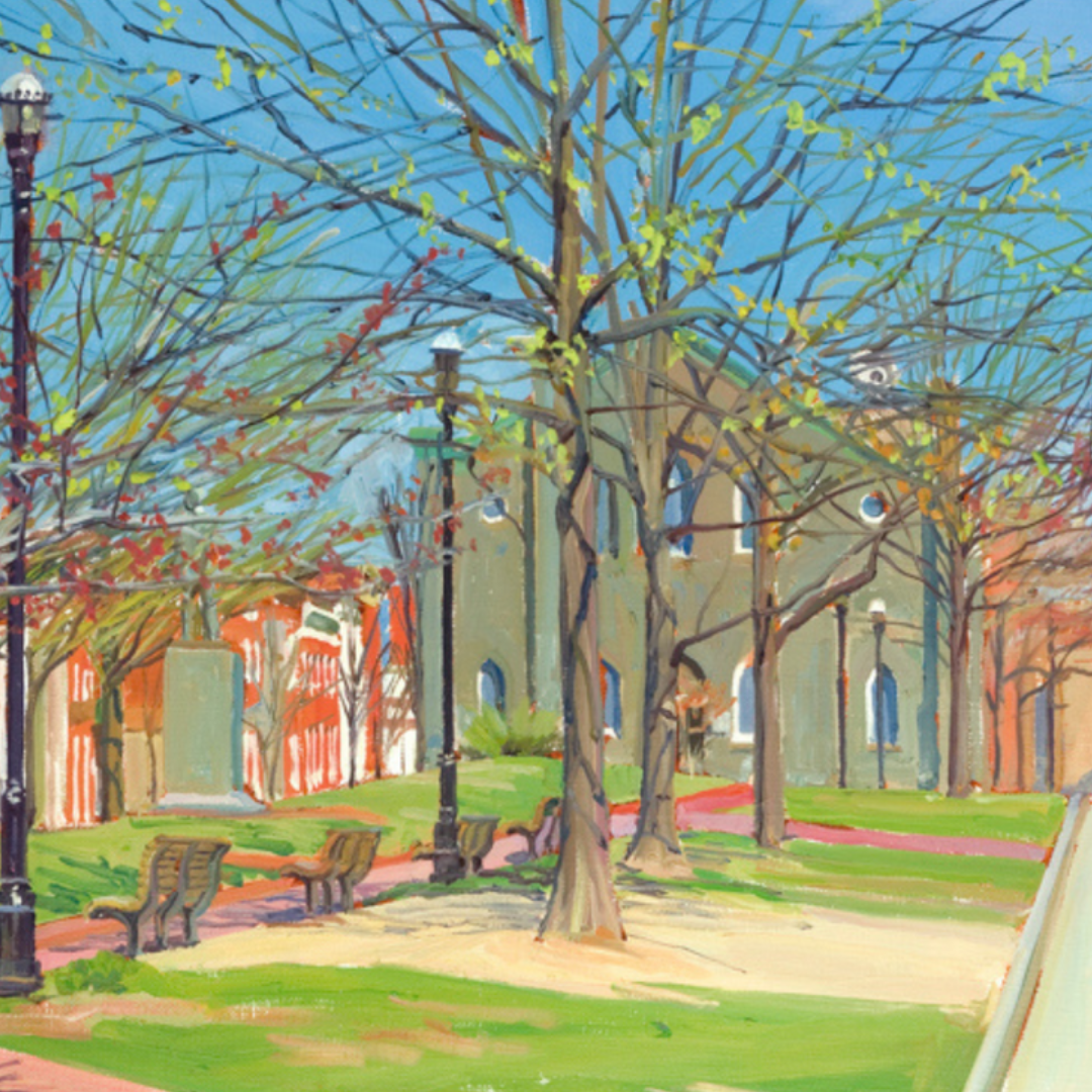 "Canton Square": FINE ART PRINT of an Original Painting by Crystal Moll