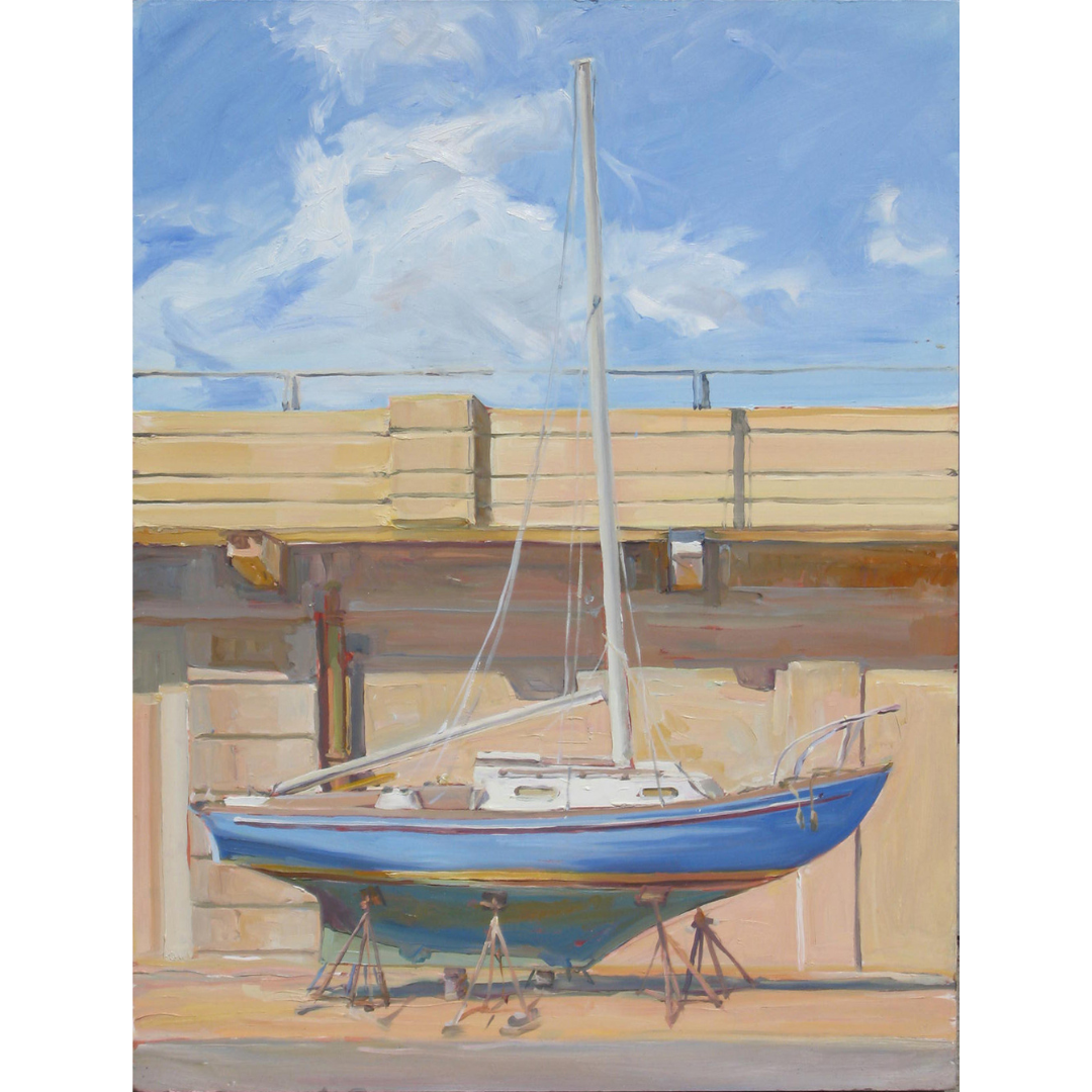 Dry Dock: Original painting by Crystal Moll