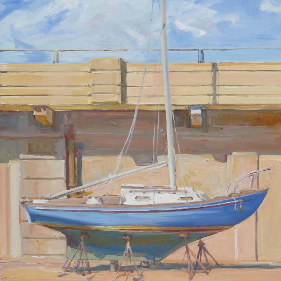 Dry Dock: Original painting by Crystal Moll