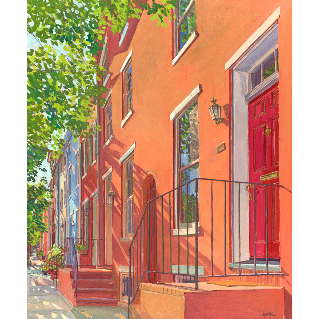 "Early Light on Henrietta": FINE ART PRINT of an original painting by Crystal Moll