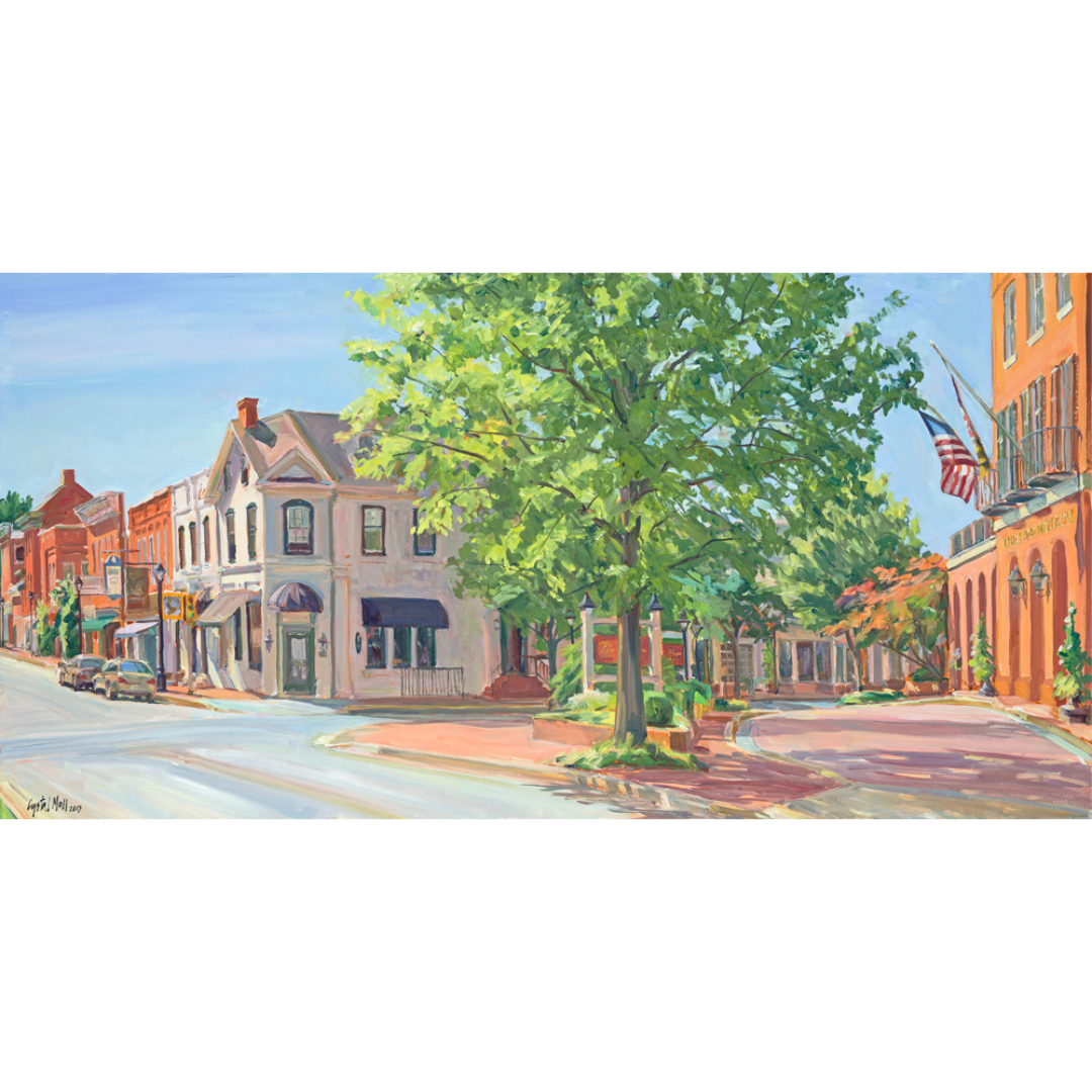 "Heart of Easton": FINE ART PRINT of an original painting by Crystal Moll
