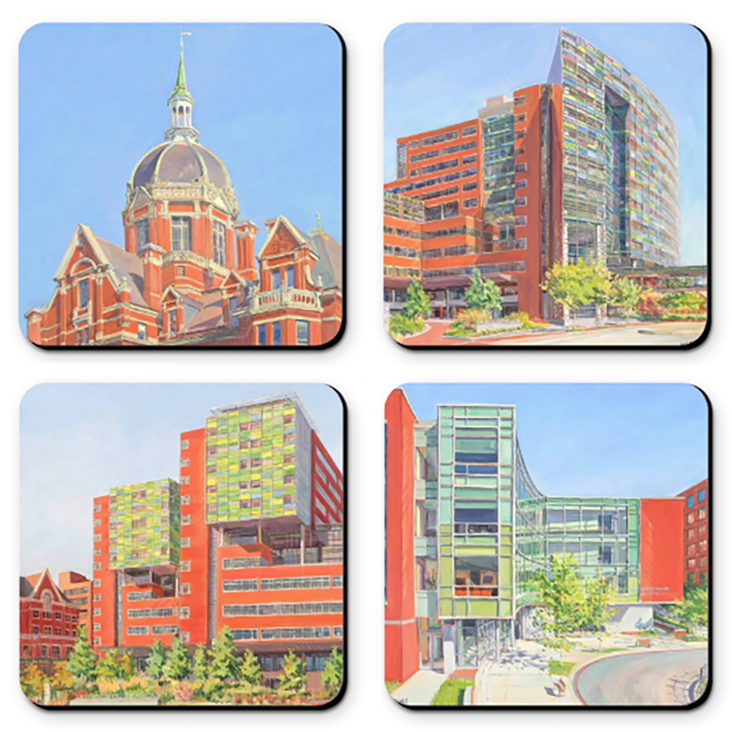 Coasters Featuring Crystal Moll's artwork