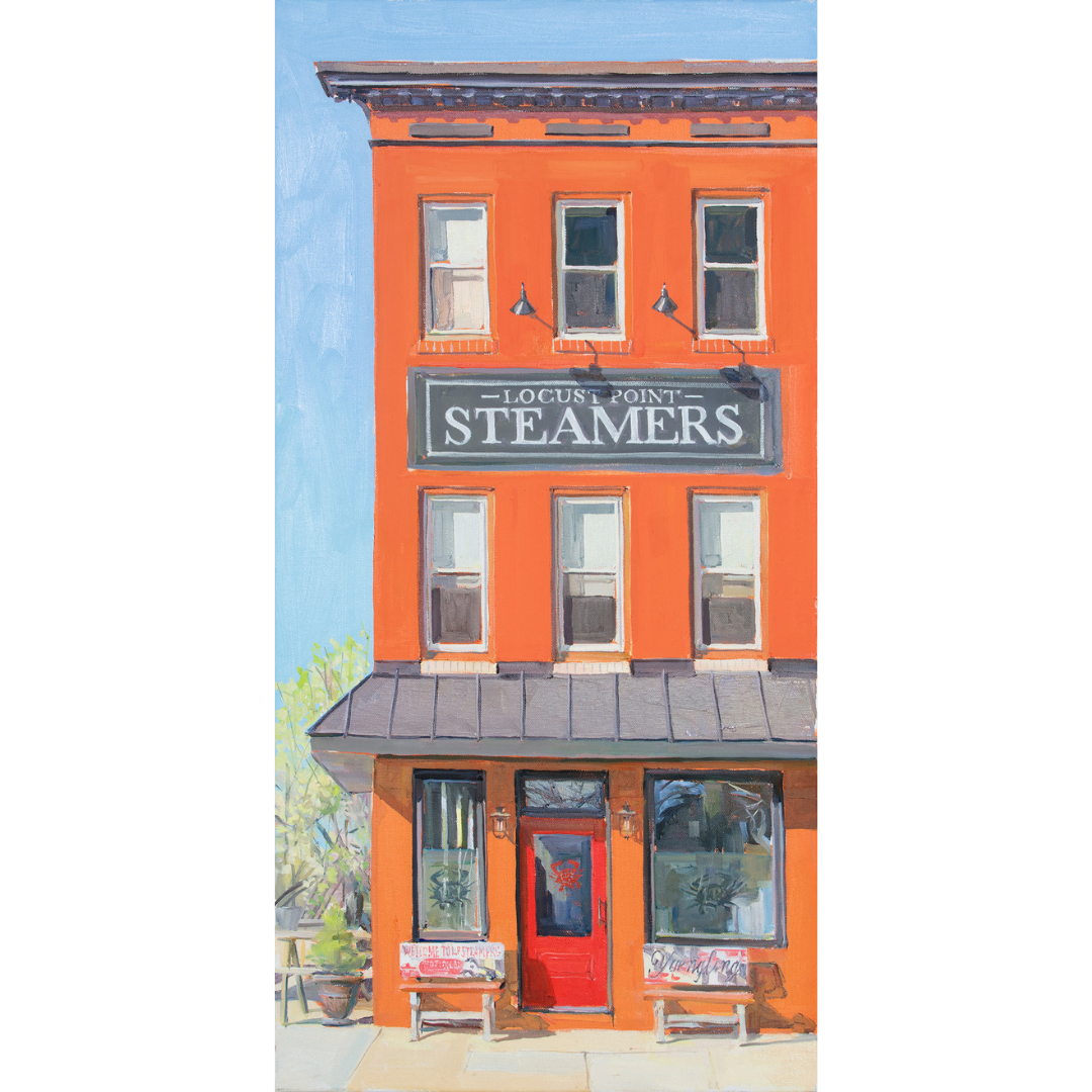 "Opening Day @ LP Steamers": FINE ART PRINT of an original painting by Crystal Moll