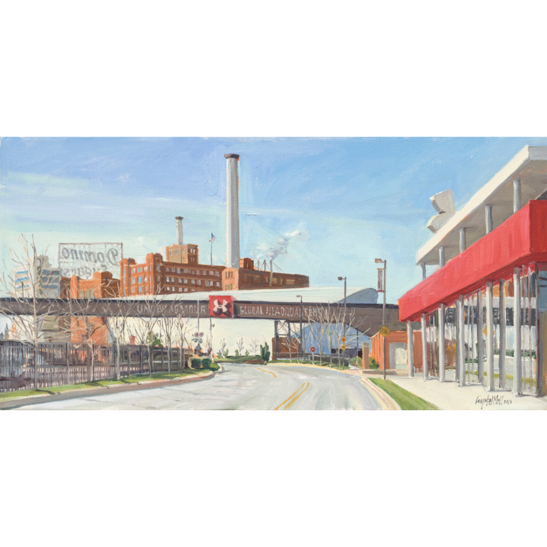 "Old and New Industry": FINE ART PRINT of an original painting by Crystal Moll