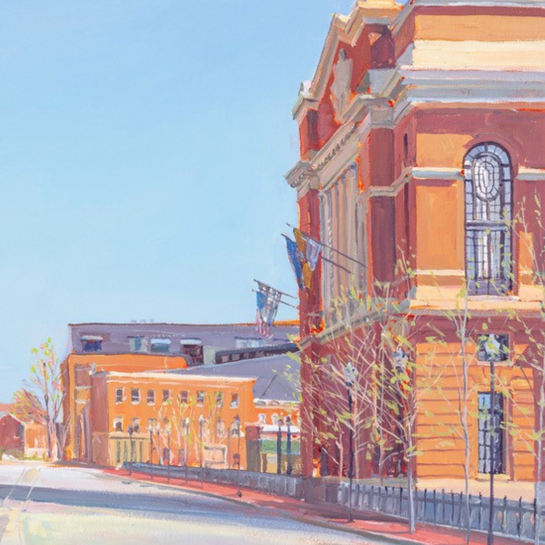 Pendry on Thames: Original painting by Crystal Moll - Framed