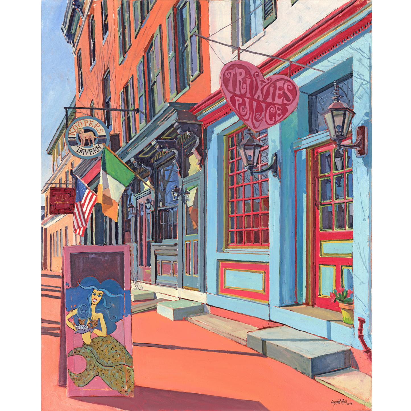 "Trixies Palace": FINE ART PRINT of an Original Painting by Crystal Moll
