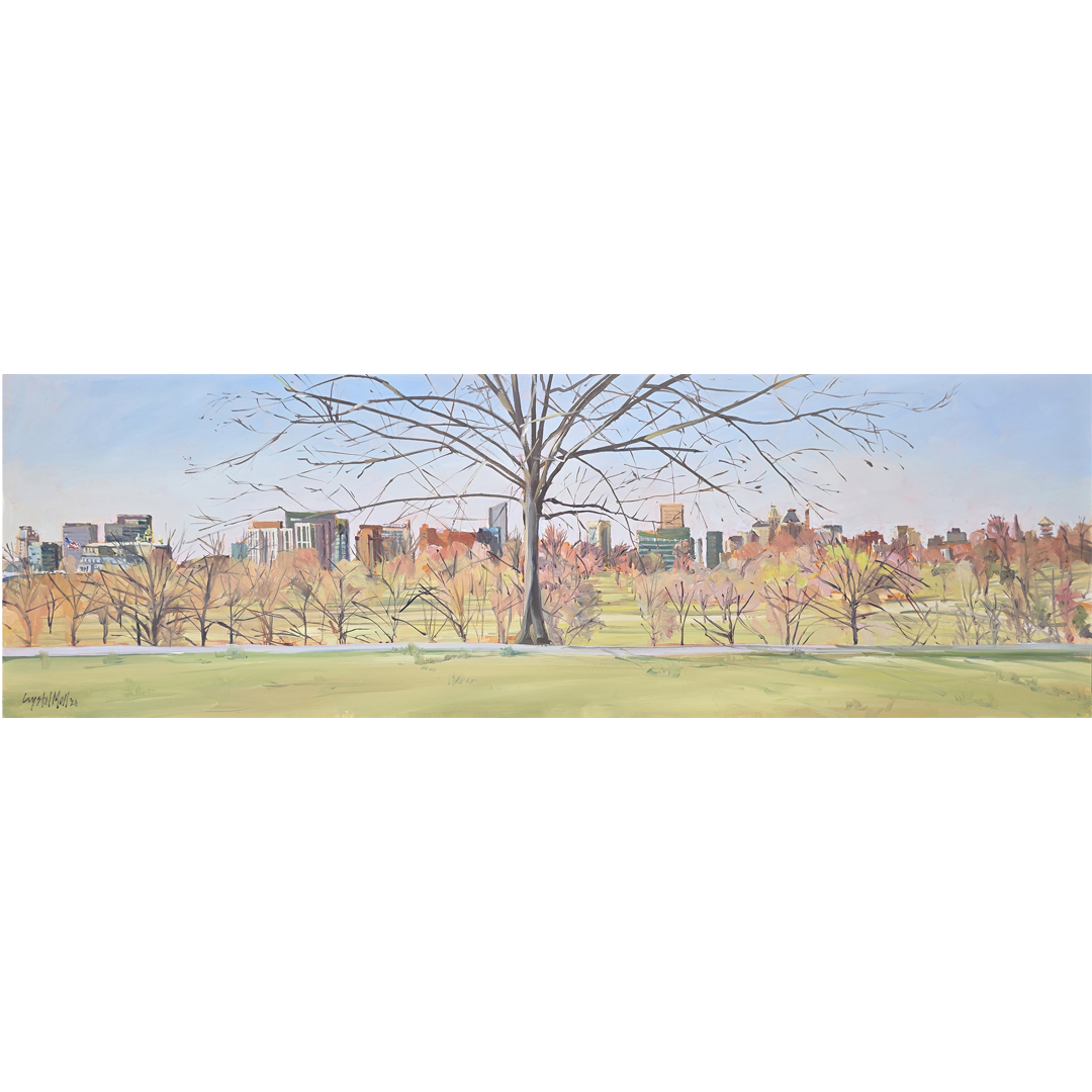 "View from Highlandtown" : Original painting by Crystal Moll