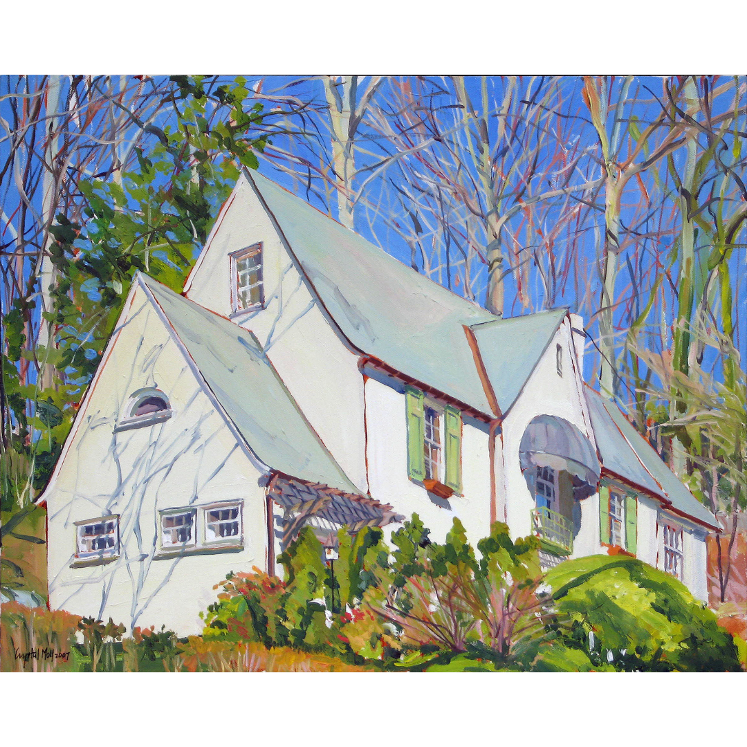 Winter Light: Original painting by Crystal Moll