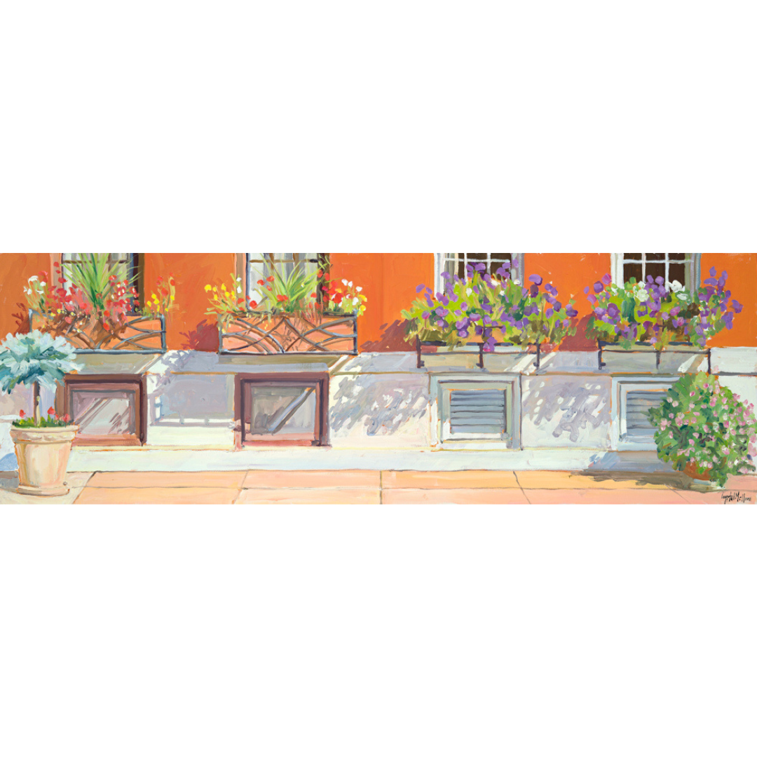 "Window Boxes": FINE ART PRINT of an original painting by Crystal Moll