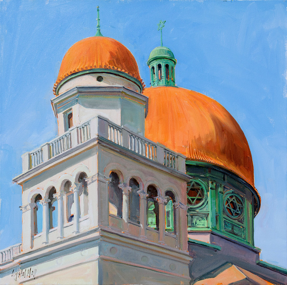Bolton Hill Synagogue: Original painting by Crystal Moll