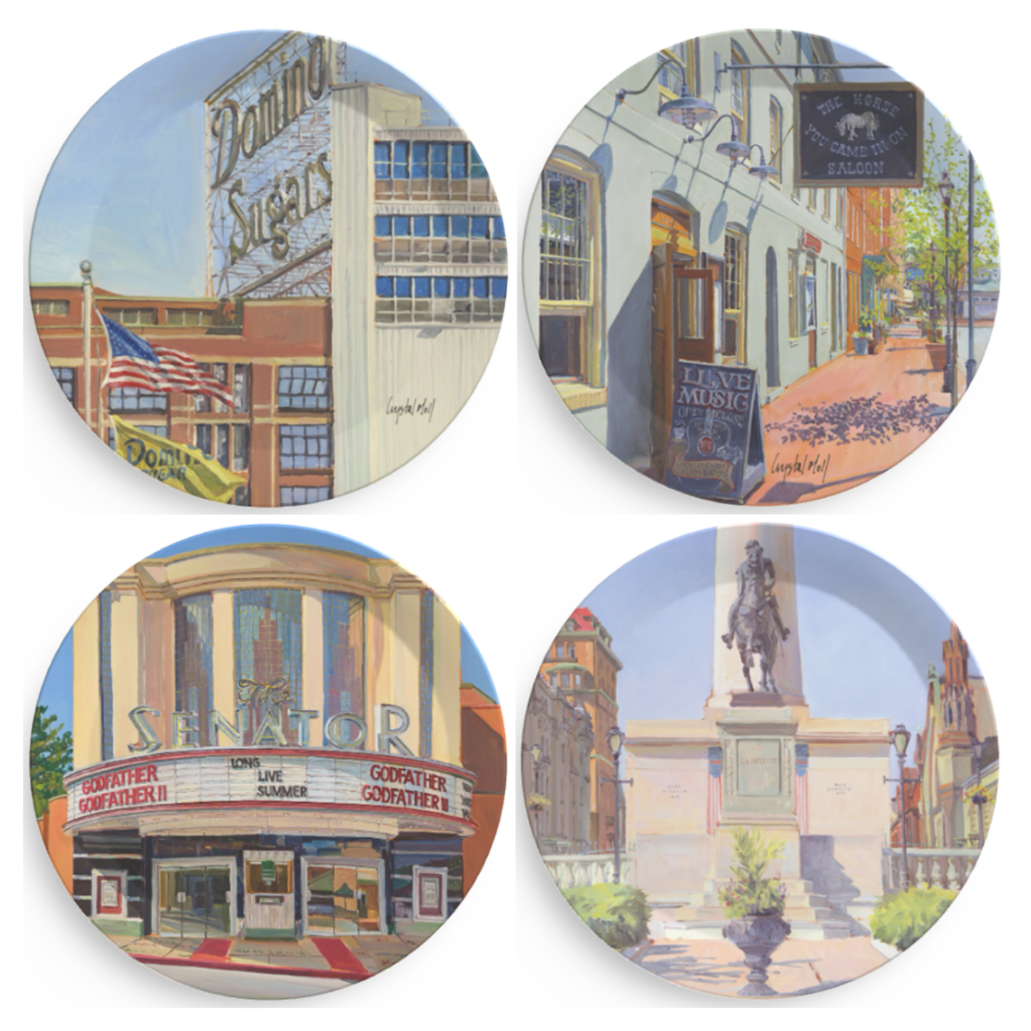 Party Plates Featuring Crystal Moll's artwork