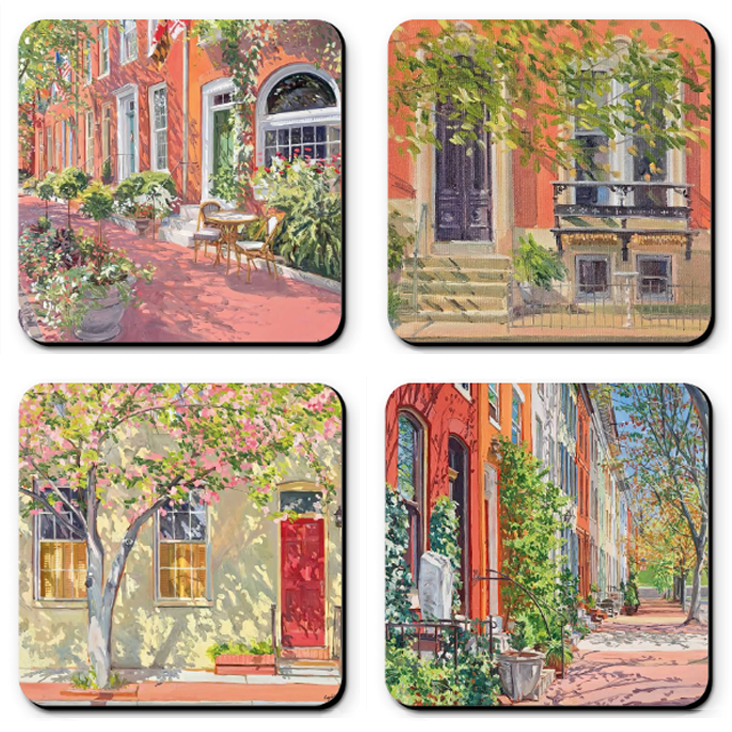 Coasters Featuring Crystal Moll's artwork