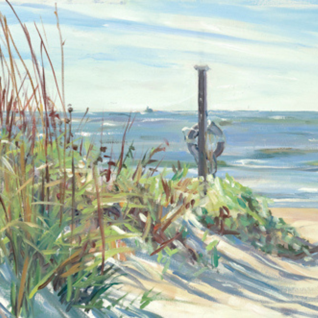 "Beach Path": FINE ART PRINT of an original painting by Crystal Moll