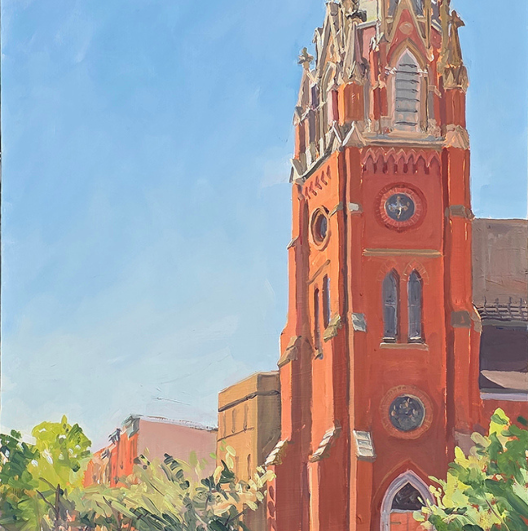 "Better Light on St Mary's Star of the Sea": FINE ART PRINT of an Original Painting by Crystal Moll