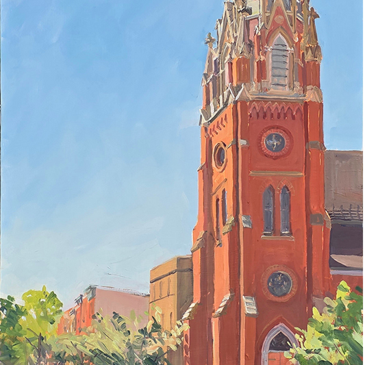 "Better Light on St Marys" Star of the Sea. Fine Art Print of an Original Painting by Crystal Moll