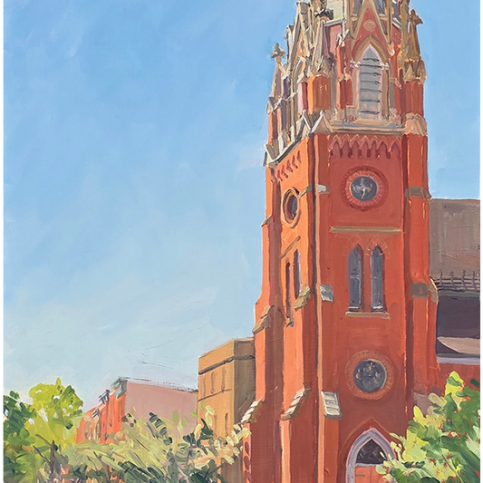 Better Light on St. Mary Star of the Sea: Original painting by Crystal Moll