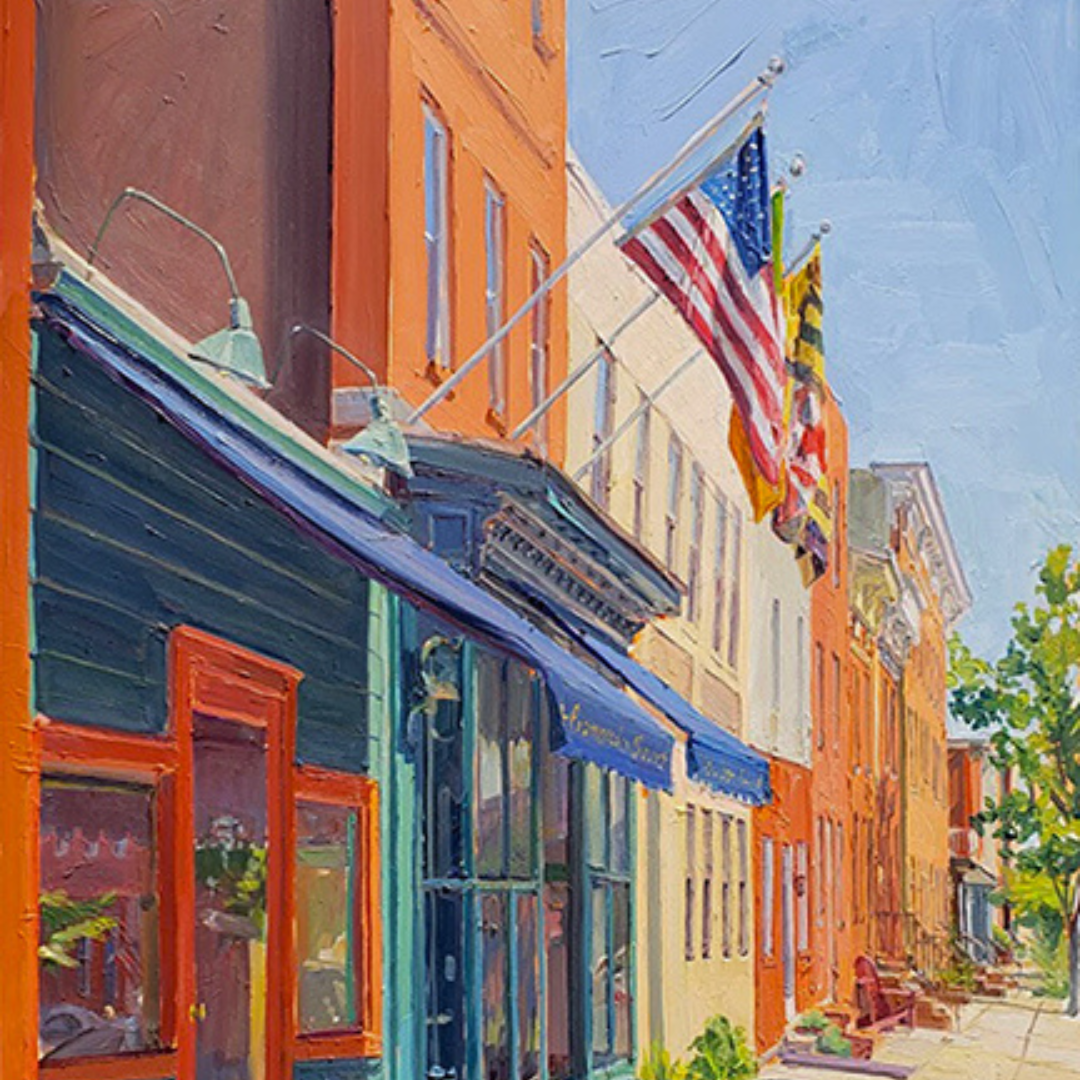 "Blues on Hull Street": FINE ART PRINT of an original painting by Crystal Moll