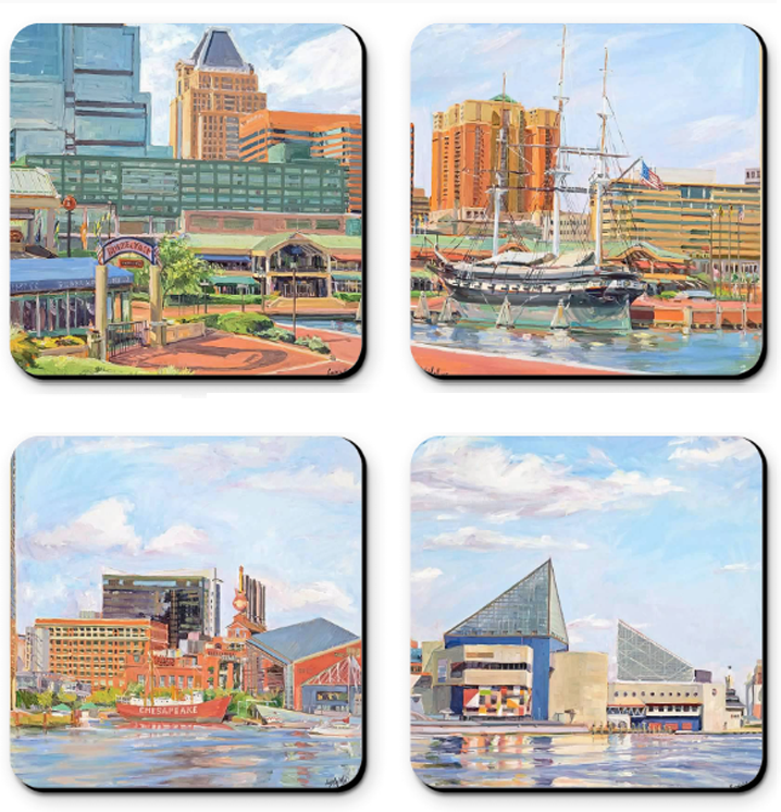 Coasters Featuring Crystal Moll's artwork