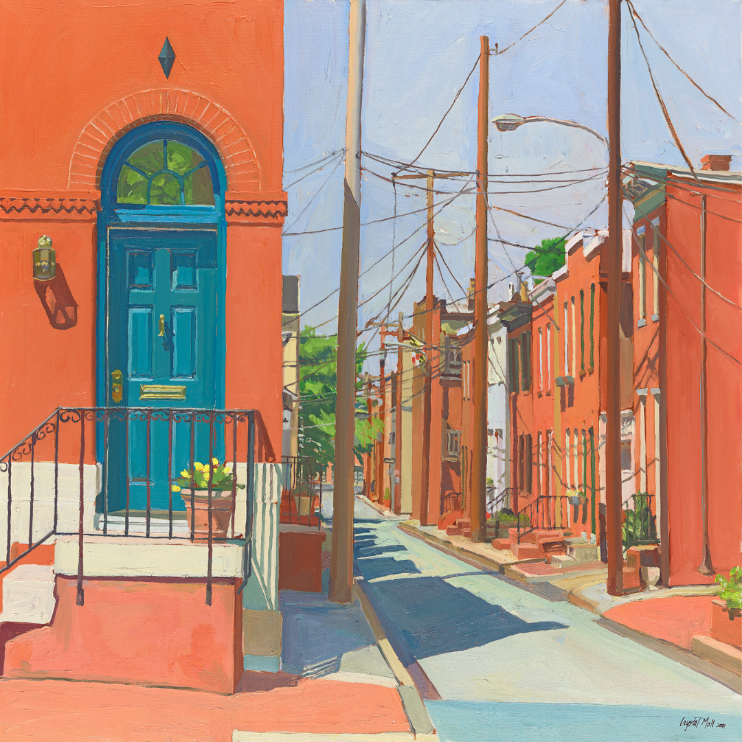 "Churchill's East End": FINE ART PRINT of an original painting by Crystal Moll