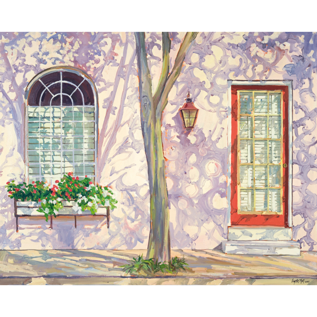 "Circle Shadows": FINE ART PRINT of an original painting by Crystal Moll