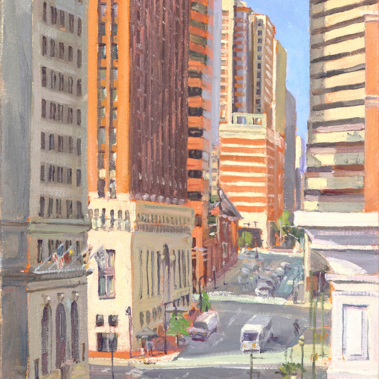 "Look Down, Look Up": FINE ART PRINT of an original painting by Crystal Moll