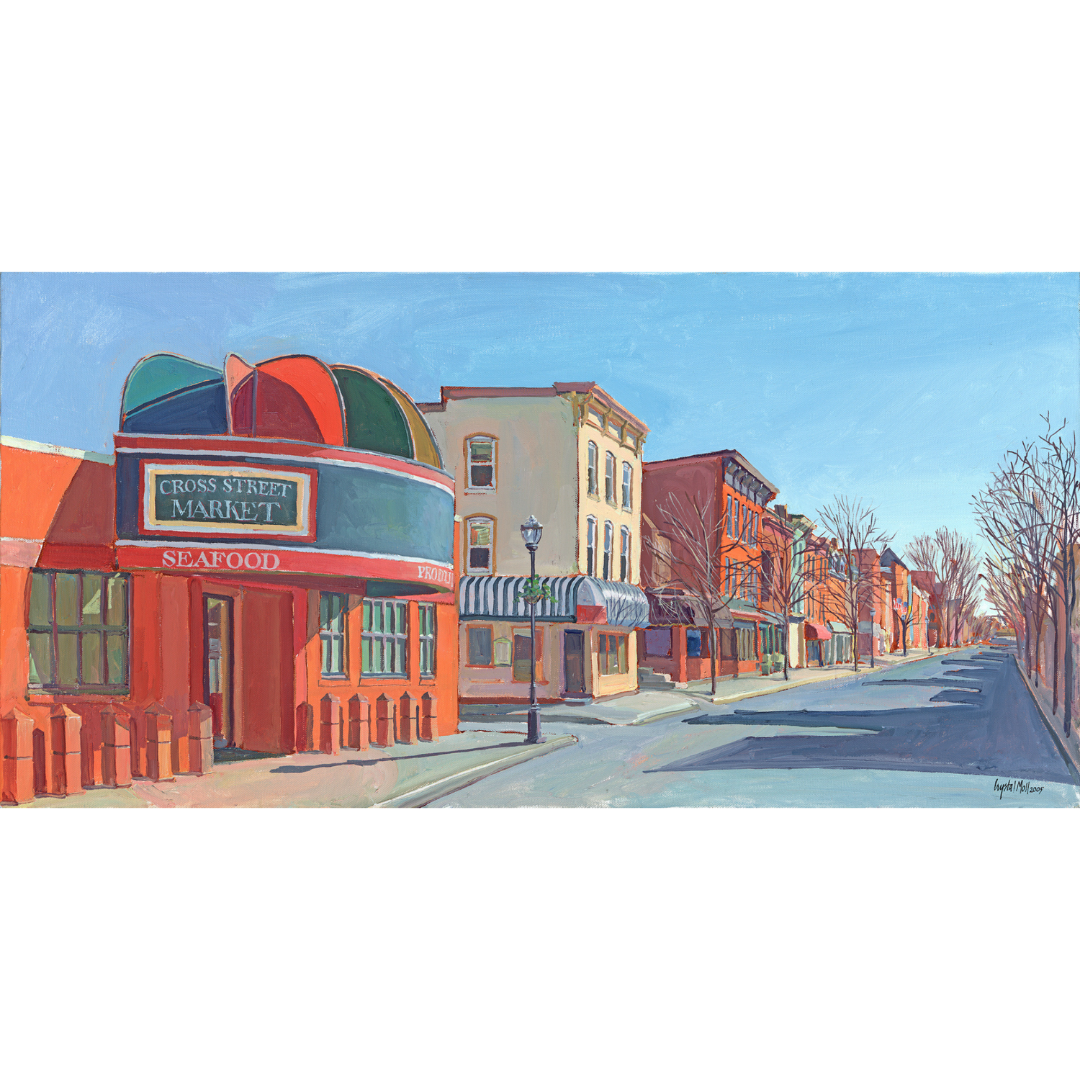 "Cross Street Market" FINE ART PRINT of an Original Painting by Crystal Moll