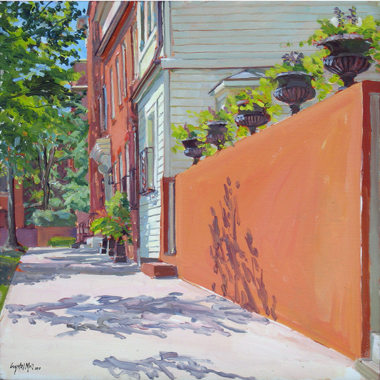 Dollhouse Pots: Original painting by Crystal Moll
