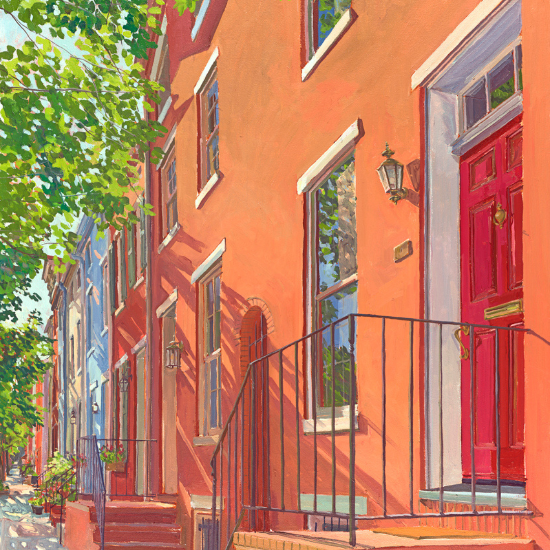 "Early Light on Henrietta": FINE ART PRINT of an original painting by Crystal Moll