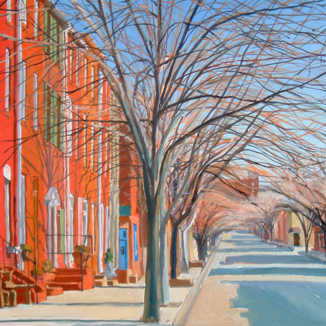 Elliot Street: Original painting by Crystal Moll