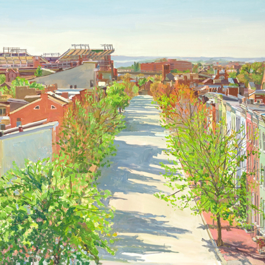 "Federal Hill Spring": FINE ART PRINT of an original painting by Crystal Moll