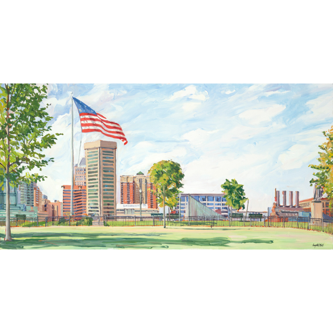 "Federal Hill": FINE ART PRINT of an original painting by Crystal Moll