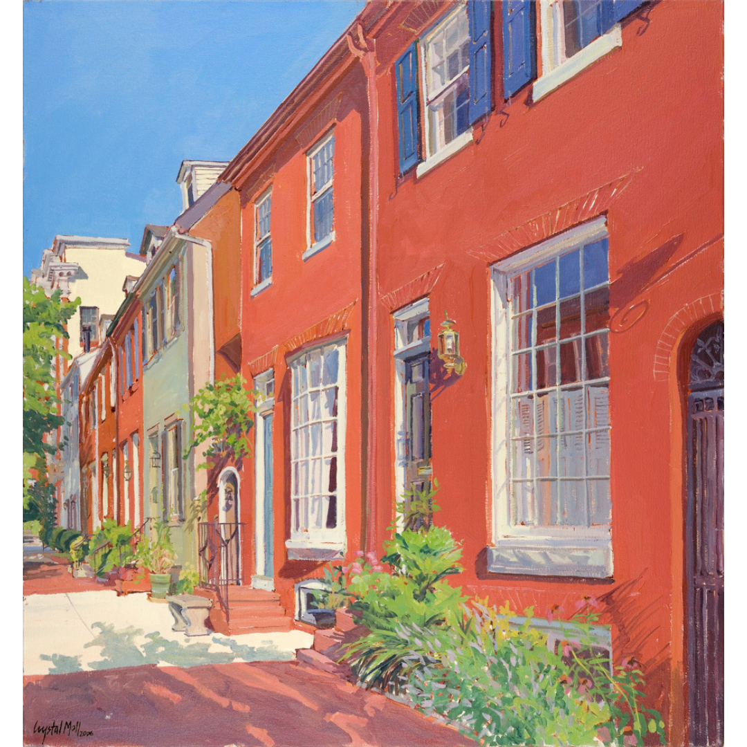 "Fox on Montgomery": FINE ART PRINT of an original painting by Crystal Moll