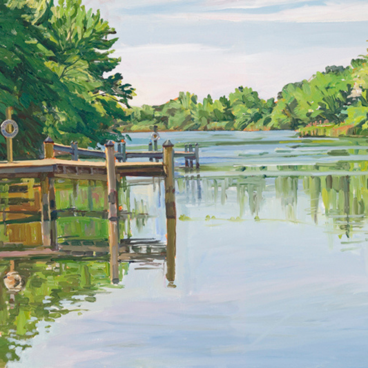 "Frog Mortar Creek": FINE ART PRINT of an original painting by Crystal Moll