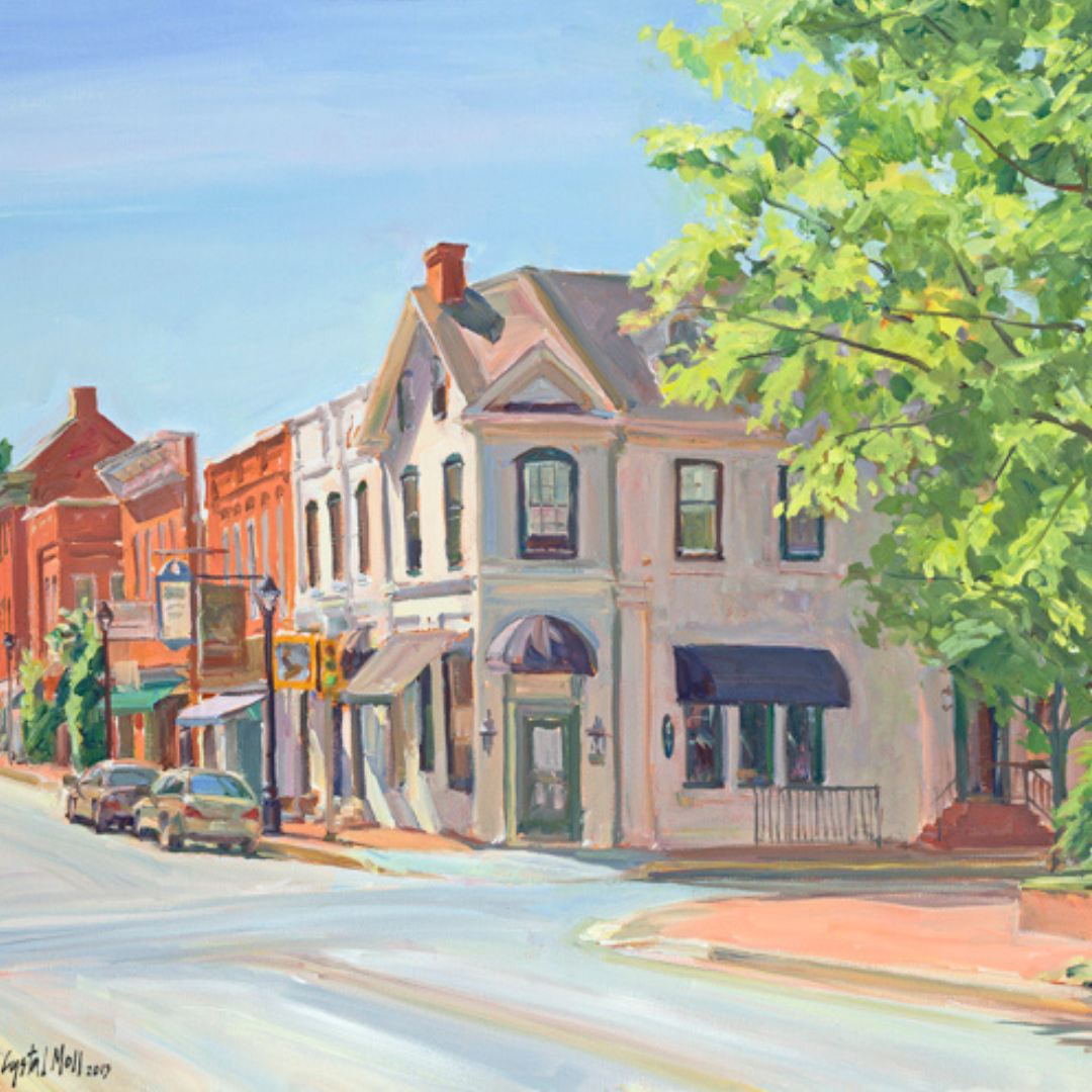 "Heart of Easton": FINE ART PRINT of an original painting by Crystal Moll