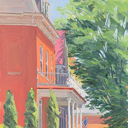 Historic Window: Original painting by Crystal Moll