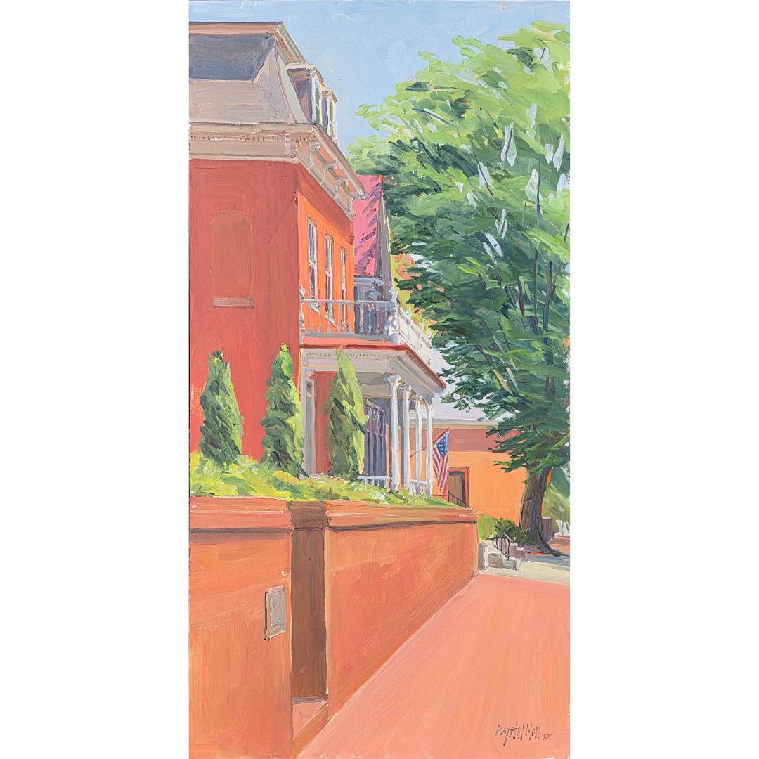 Historic Window: Original painting by Crystal Moll