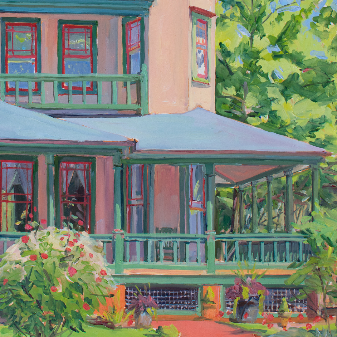 Hummingbird Inn : Original painting by Crystal Moll