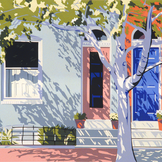 "Indian Summer". Silkscreen Print by Crystal Moll