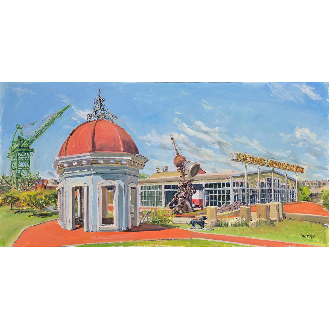 "Industrial Parts: Original painting by Crystal Moll