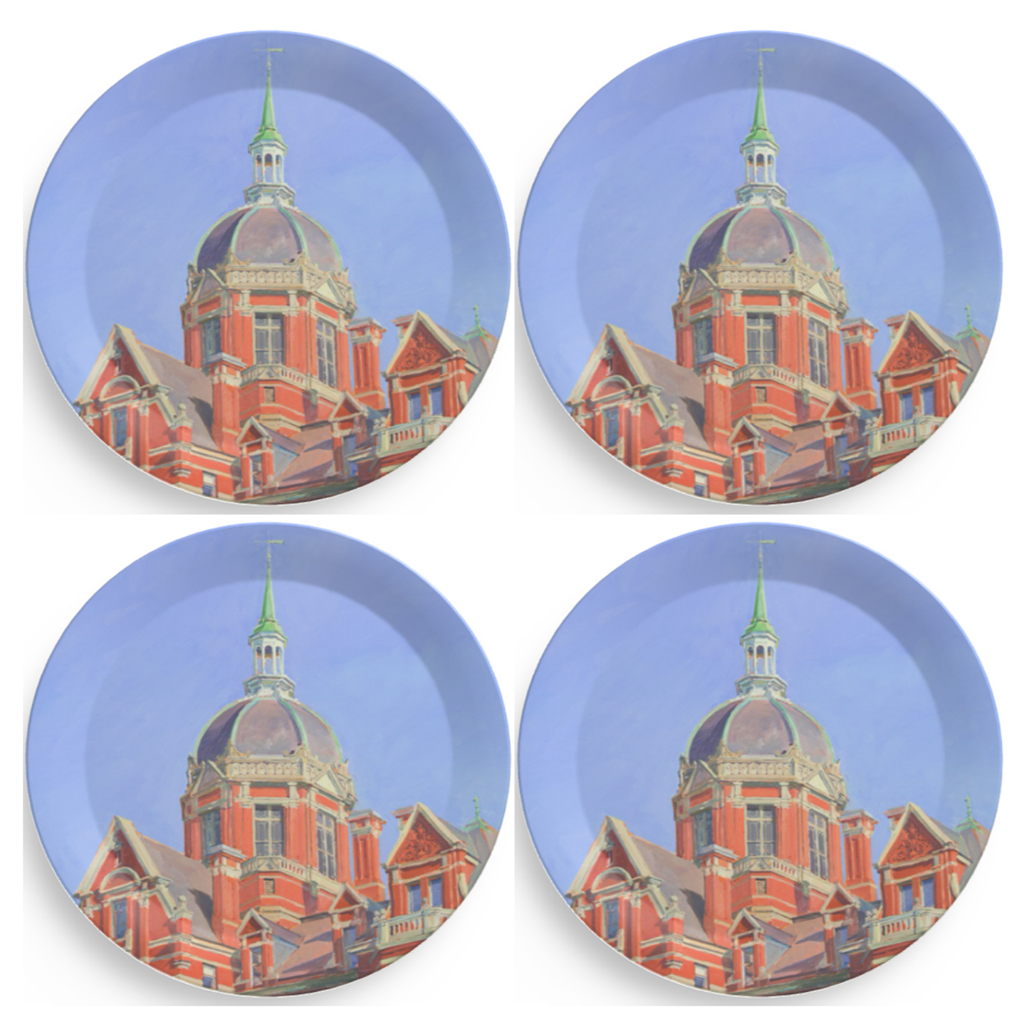 Party Plates Featuring Crystal Moll's artwork