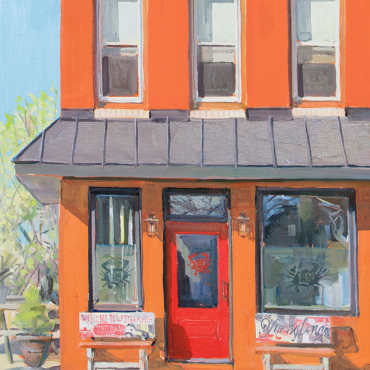 Opening Day at LP Steamers: Original painting by Crystal Moll