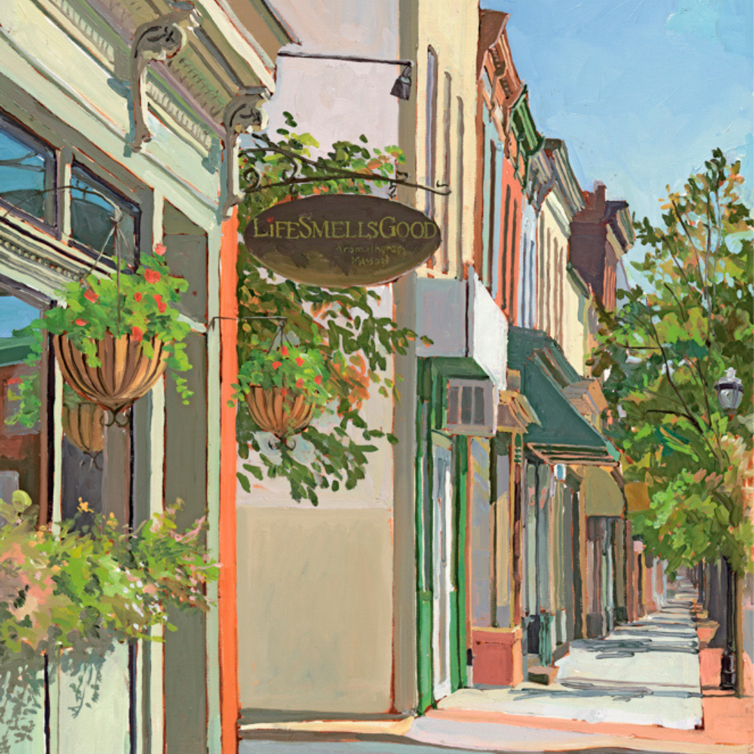 "Life Smells Good": FINE ART PRINT of an original painting by Crystal Moll