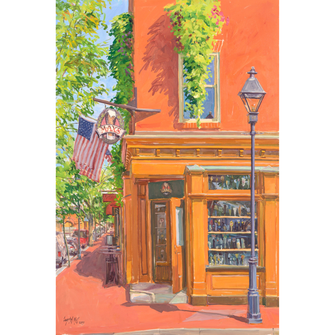 "Max's": FINE ART PRINT of an original painting by Crystal Moll