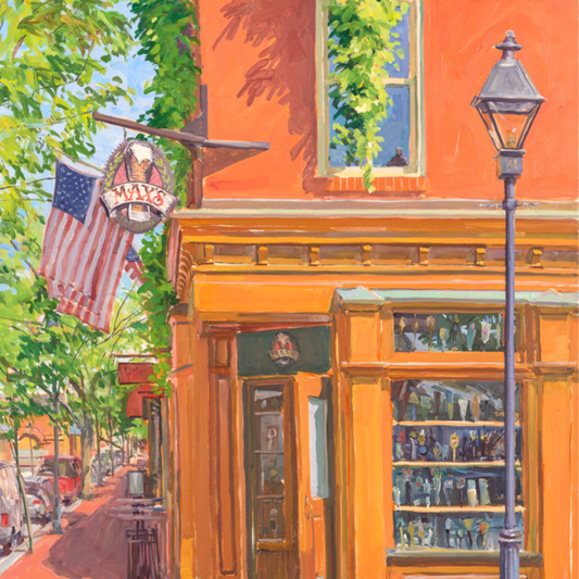 "Max's": FINE ART PRINT of an original painting by Crystal Moll