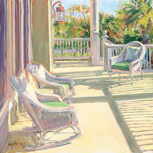 "My Porch": FINE ART PRINT of an original painting by Crystal Moll