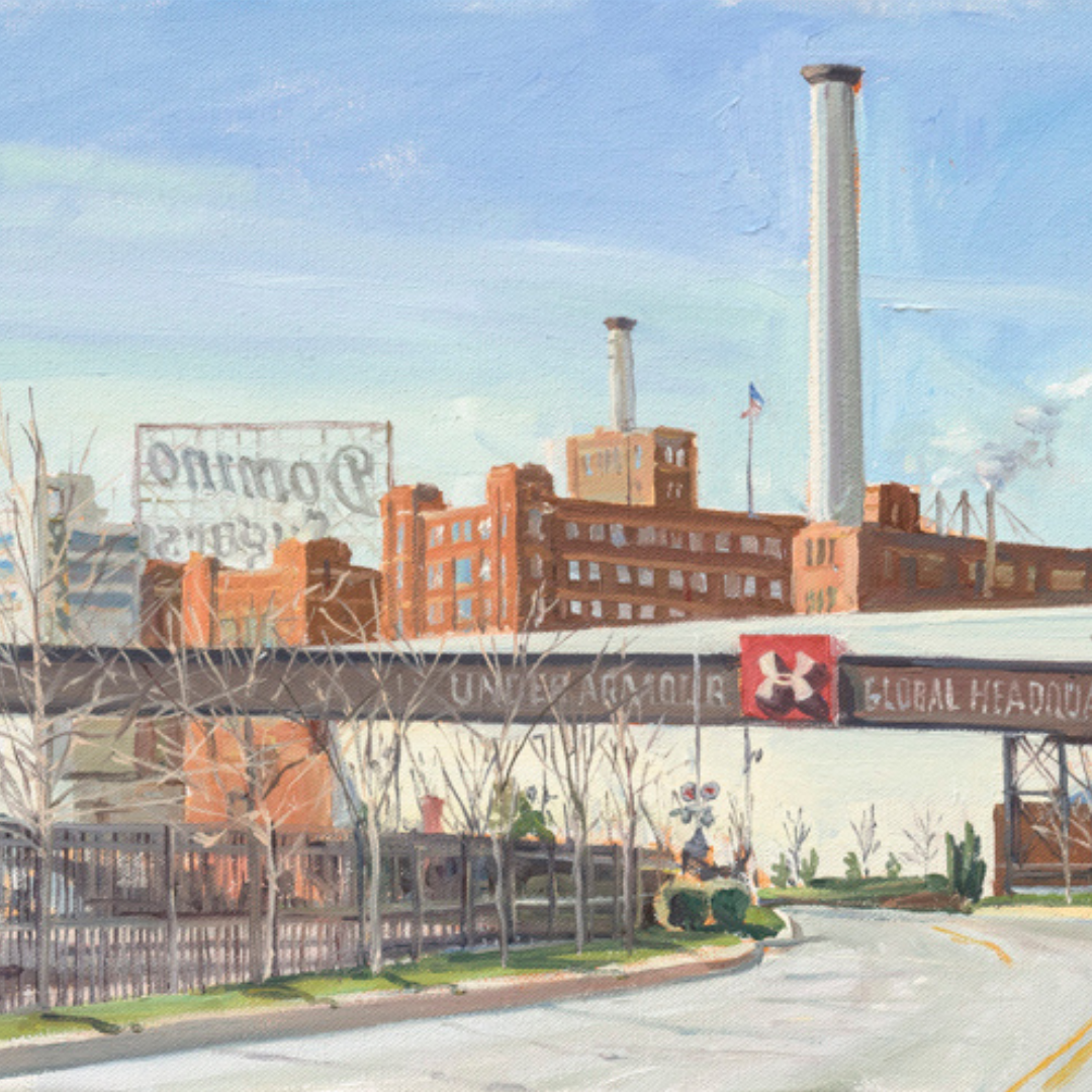 "Old and New Industry": FINE ART PRINT of an original painting by Crystal Moll