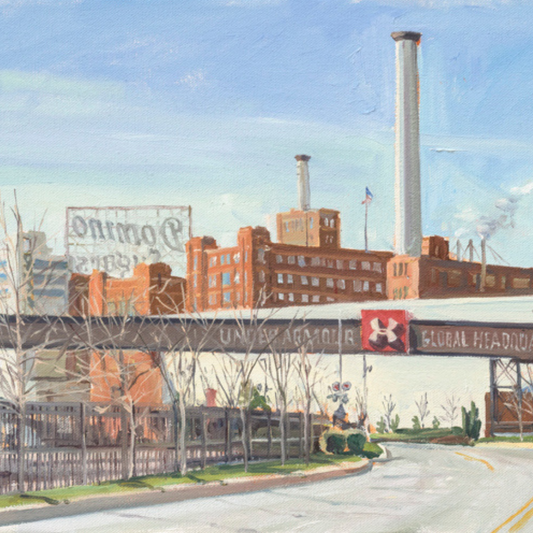 "Old and New Industry": FINE ART PRINT of an original painting by Crystal Moll