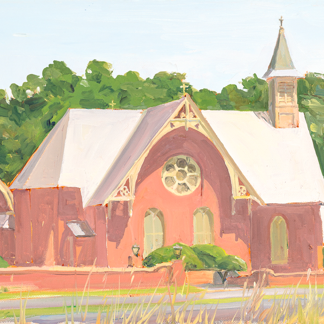 "On the Way" Eastern Shore, Maryland. FINE ART PRINT of an original painting by Crystal Moll