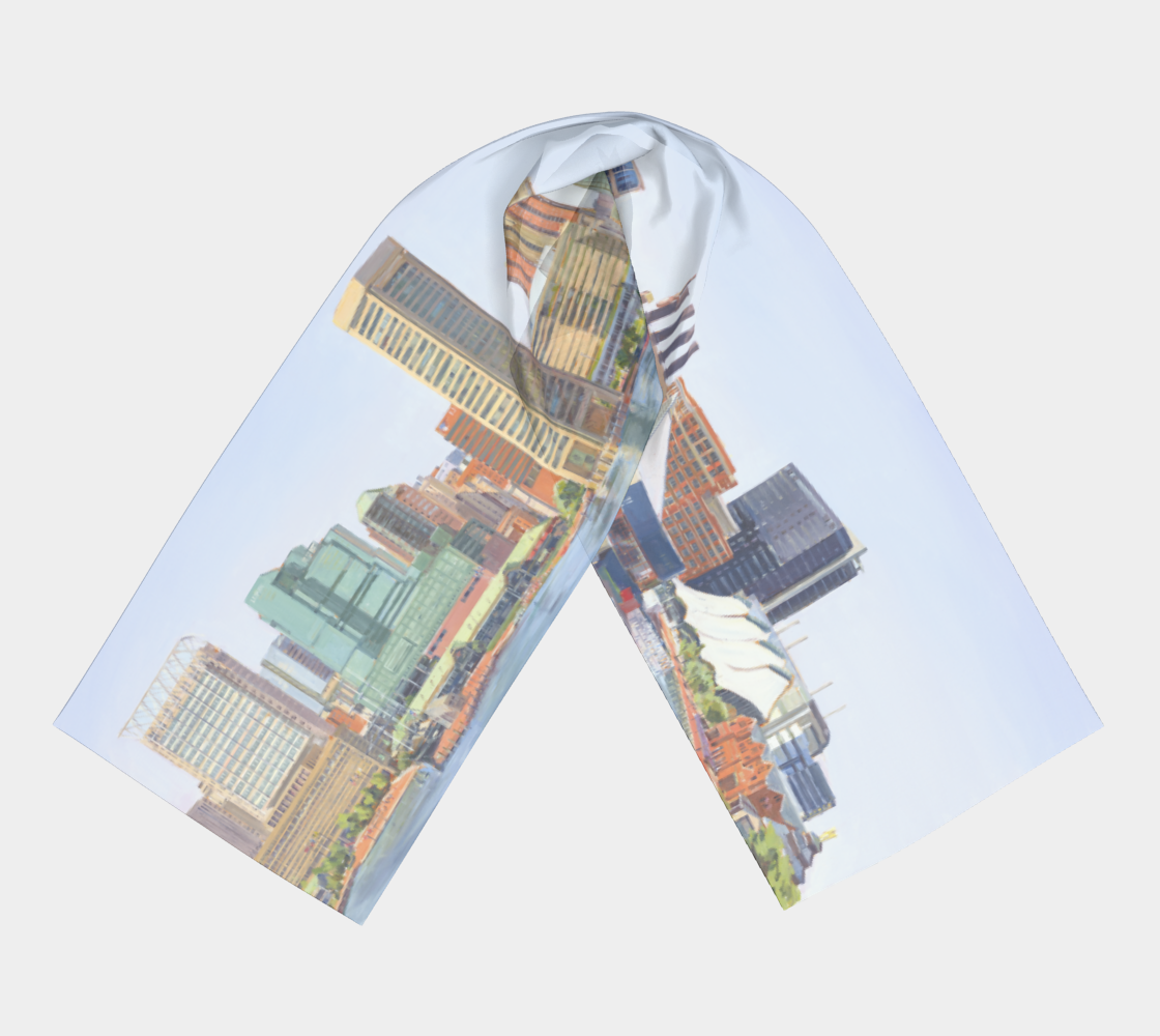 Our Harbor From Federal Hill Scarf