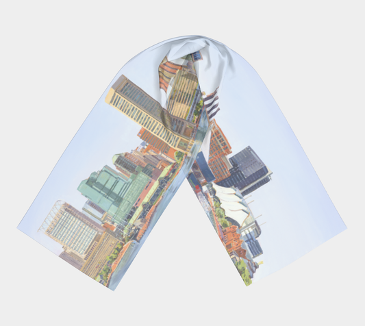 Our Harbor From Federal Hill Scarf